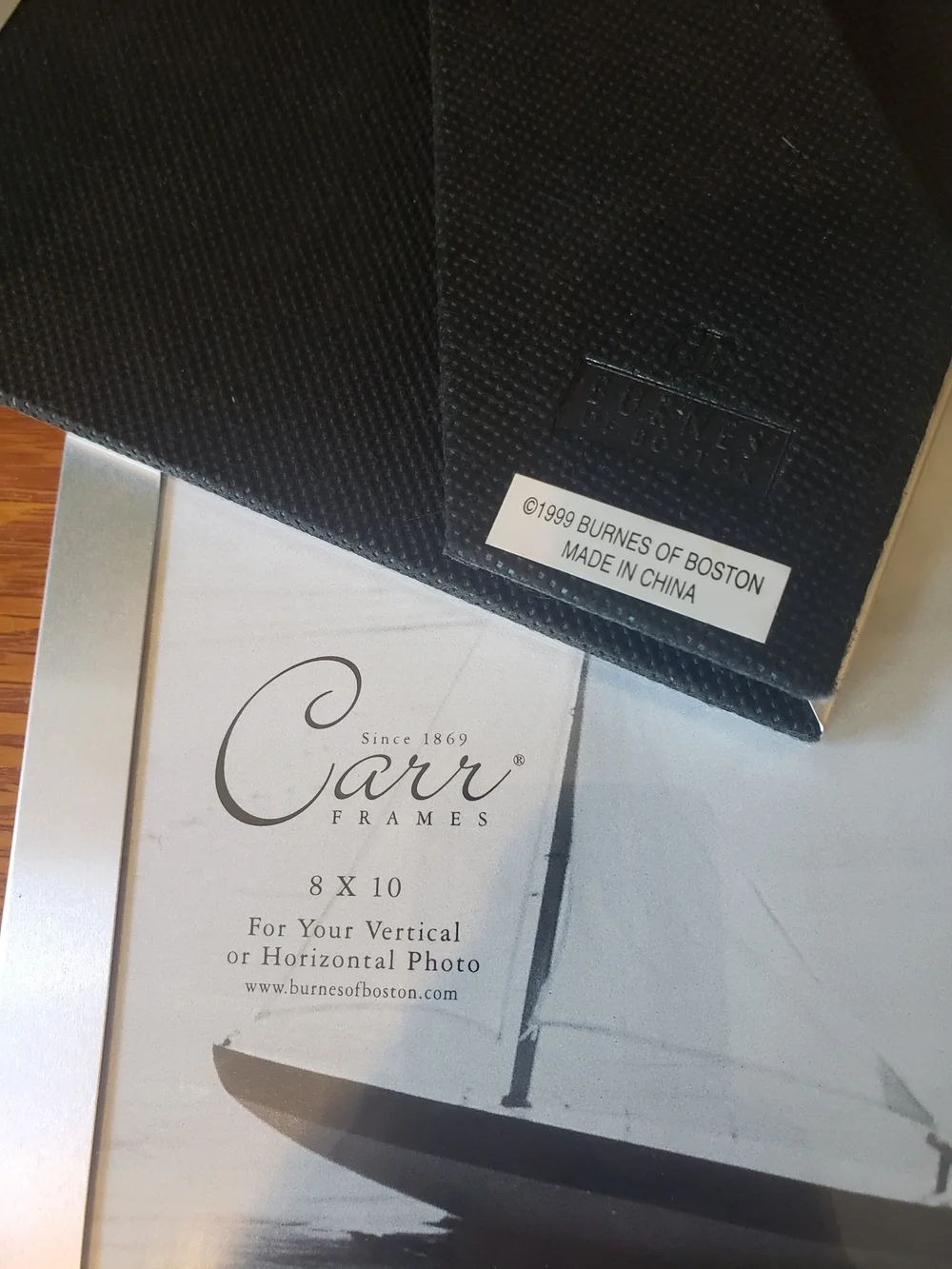 Burnes Of Boston & Carr: Silver Duo Picture Frames